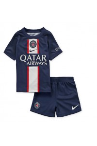 Paris Saint-Germain Babyklær Hjemme Fotballdrakt til barn 2022-23 Korte ermer (+ Korte bukser)